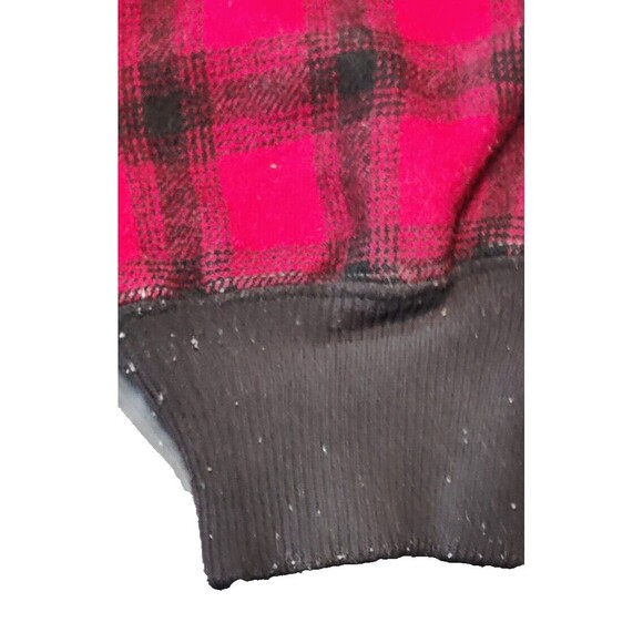 1963 Woolrich Red Black Buffalo Plaid Hunting Pants 36x30 Cuffed Zip Front Wool - Picture 8 of 10